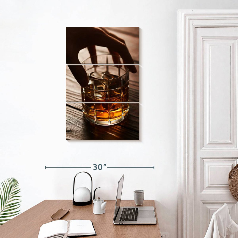 Yarlin Whiskey On The Rocks, 32" H x 20" W