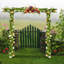 206cm W x 40.48cm D Metal Arbour in Black