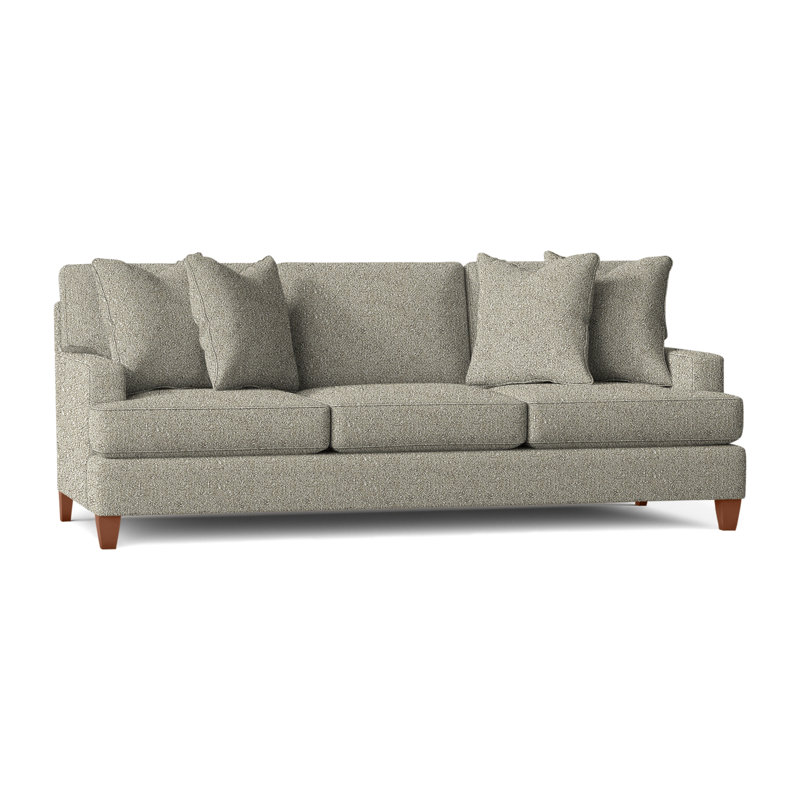 Mila Sofa, Tobacco Distressed, Beige Chenille 1260-012