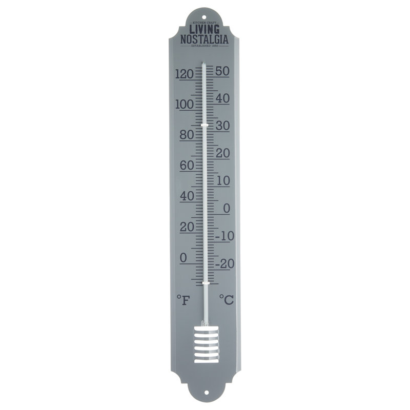 Living Nostalgia Outdoor Wall Thermometer