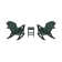 Cullan Plastic Rocking Adirondack Chair with Table