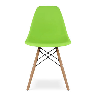 Paris Colored Dining Chair With Natural Wood Legs