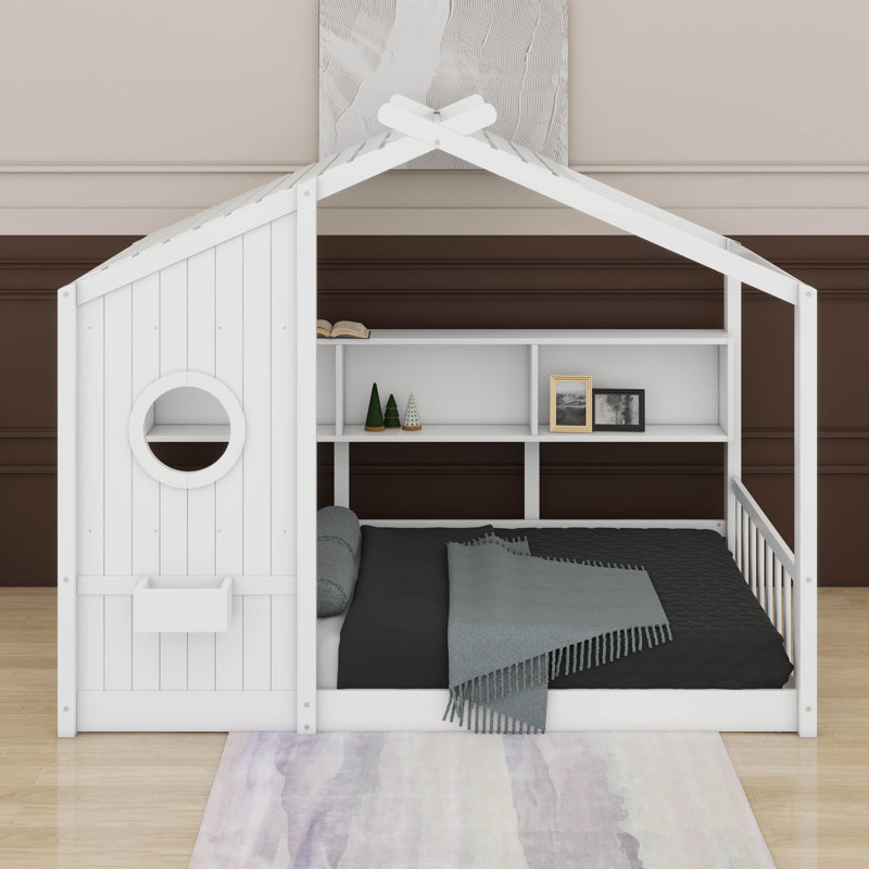 Lit double pleine grandeur, Gris, Lit double