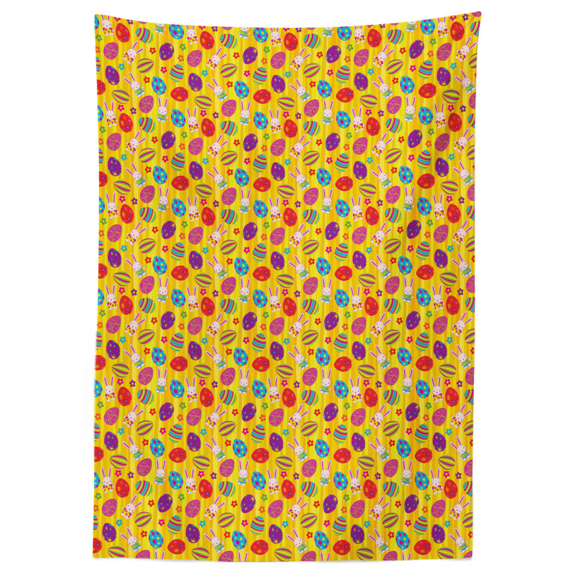 Easter Geometric Easter Tablecloth, 70" L x 52" W