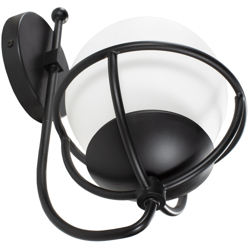 Appliquee à bras 1 lumières Fiorella, Noir