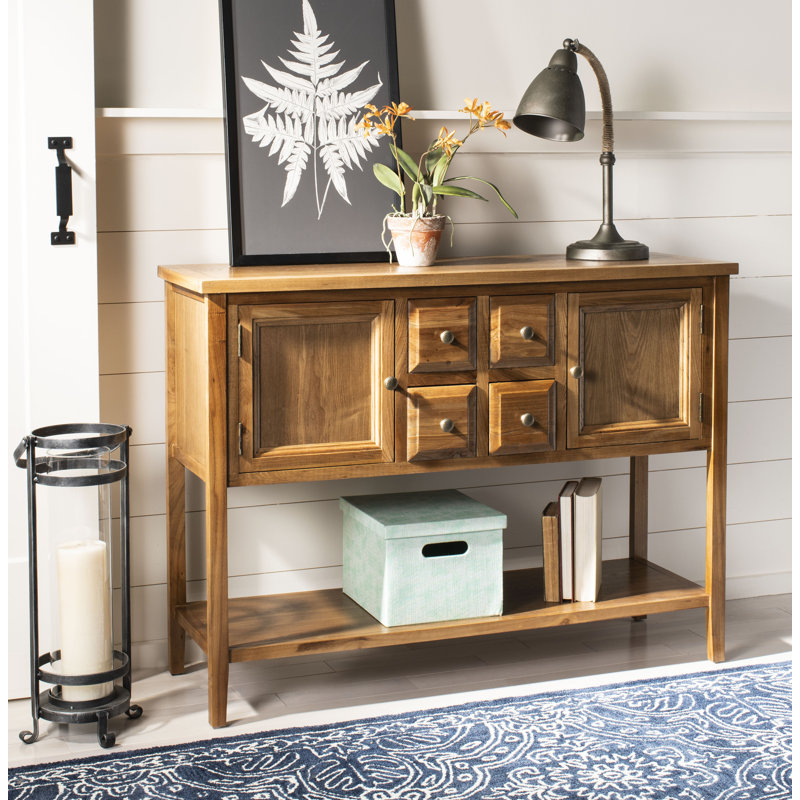 Console en bois massif 45,7 po Sadie, Chêne