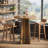 31 Inch Bar Table, Pub Table With Wood Top And Metal Frame - Rustic Brown Indoor Outdoor Cocktail Height Table For Bistro, Patio, Or Home Bar