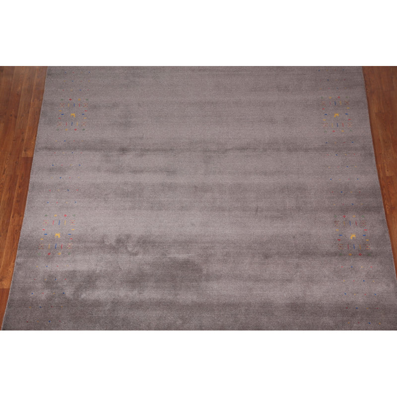 Tapis gris Gabbeh 8 x 10