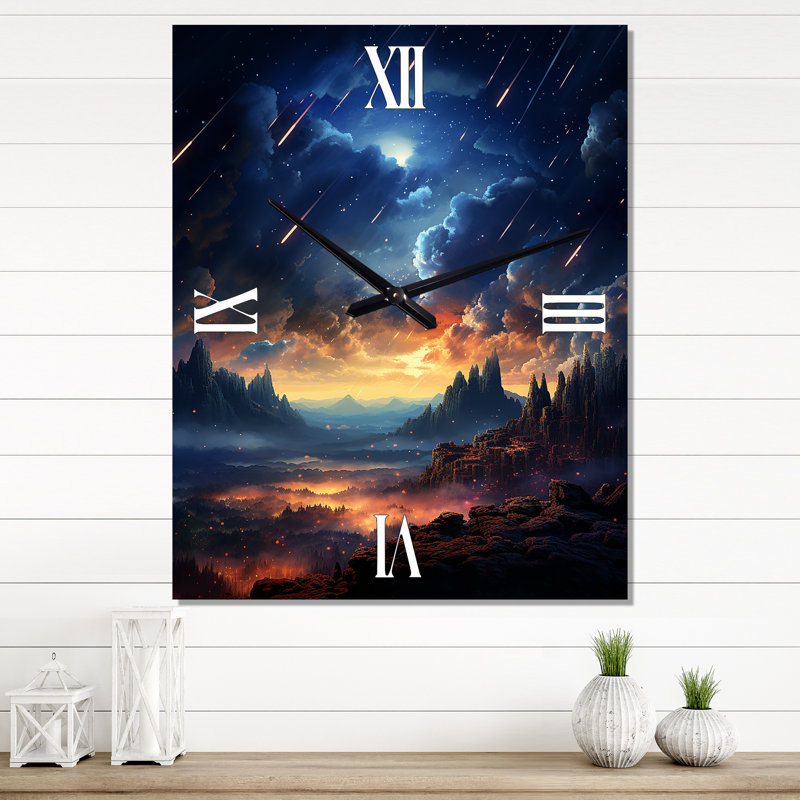 Horloge murale Haile - Asteroids, Grand