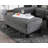 Living Room 1pc Ottoman Transitional Style Chenille Fabric Gray Color Tappered Feet Couch Ottoman