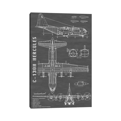 Action Blueprints - Wrapped Canvas Print