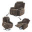 Upholstered Recliner With Cup Holders-337315882