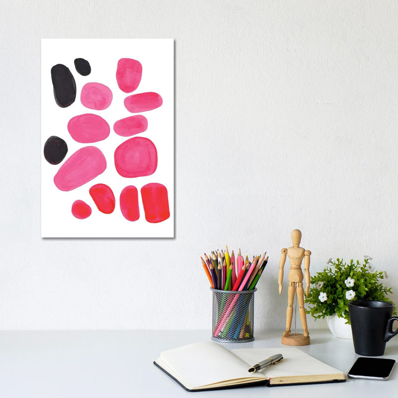 Pink Pebbles by EnShape - Wrapped Canvas Gallery-Wrapped Canvas Giclée, 20.32 cm H x 30.48 cm W