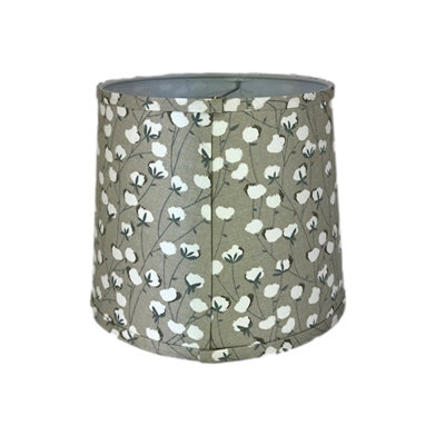 Abat-jour tambour en coton Floral