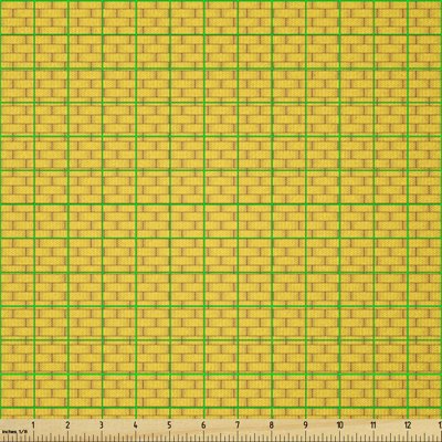 Declyn Mini Rectangles Symmetrically Arranged Multi-Purpose Fabric