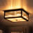 Celora 4 - Light Square Glass Bar Flush Mount Ceiling Light-114434314-114434315