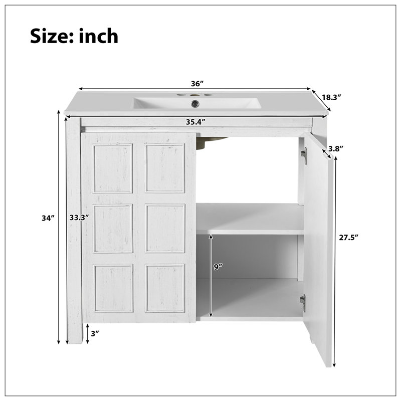 Vanities For Bathroom, Antique White
