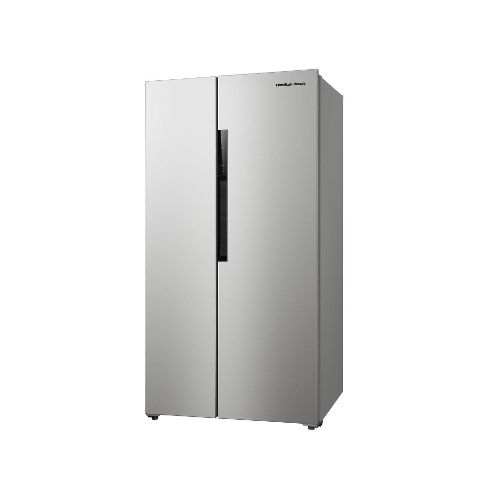 Hamilton Beach 15.6 Cu. Ft. Side-by-Side Frost Free Refrigerator with Integrated Digital Display | Fridge.com