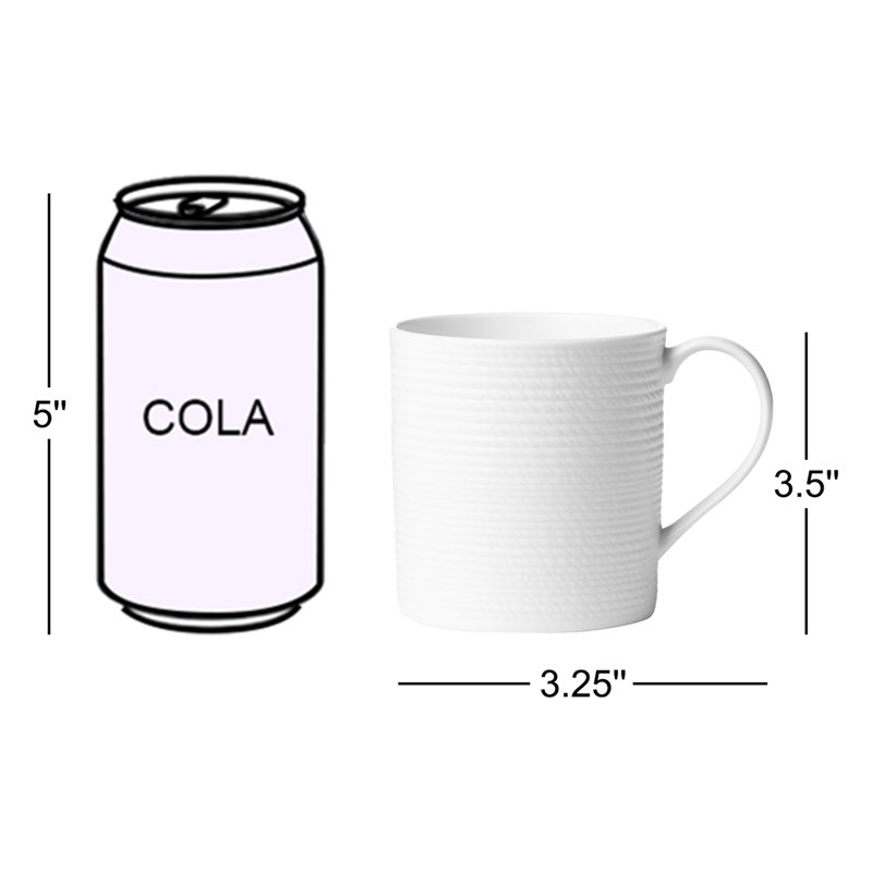 Ensemble de 4 tasses blanches LX Collective