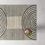 Uptown Rectangle Geometric Handmade Tufted Wool Area Rug in Beige/Gray/Black-286374117