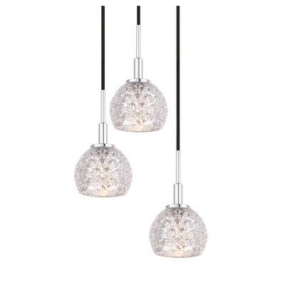 Luminaire dôme grappe 3 lumières Herr