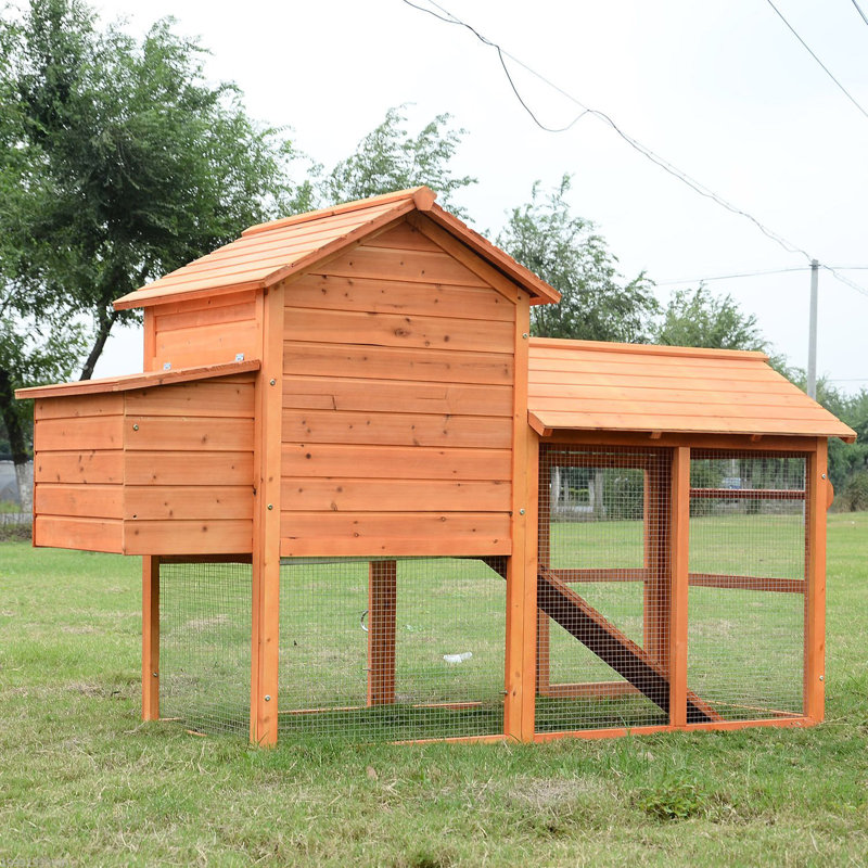 20 Square Feet Chicken Coop with Chicken Run For Up To 8 Chickens