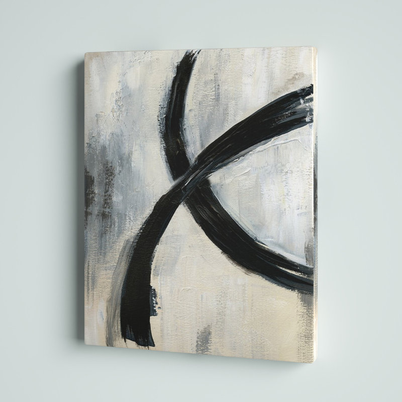 « abstract rings i », impression sur toile tendue, H 16 po x l 20 po x P 1,5 po