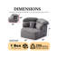 Fauteuil d'appoint surdimensionné avec coussins Bahl-316363574