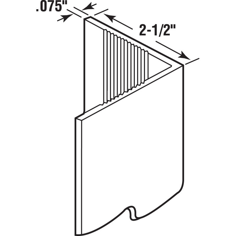Protecteur mural 48,75 po x 3,13 po x 3,13 po Prime-Line