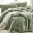 1,100 Bunnies - Coma Inducer Oversized Comforter Set - Plush Reverse - Calming Sage-113500327