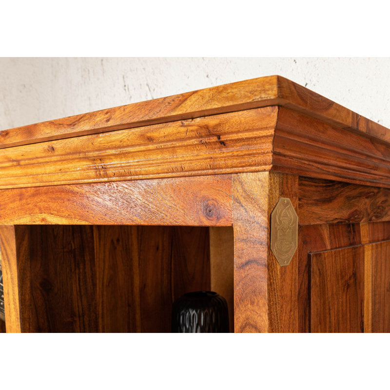 Oxford 195 cm H x 90 cm W Solid Wood Standard Bookcase, Honey