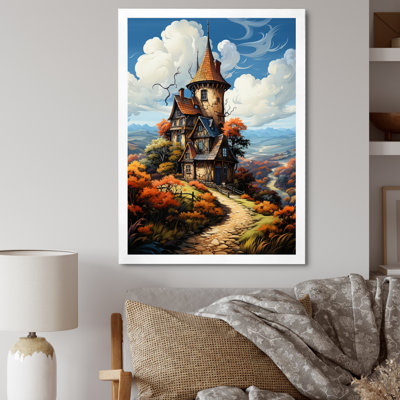 «Countryside the Old Windmill III», reproduction sur toile flottante
