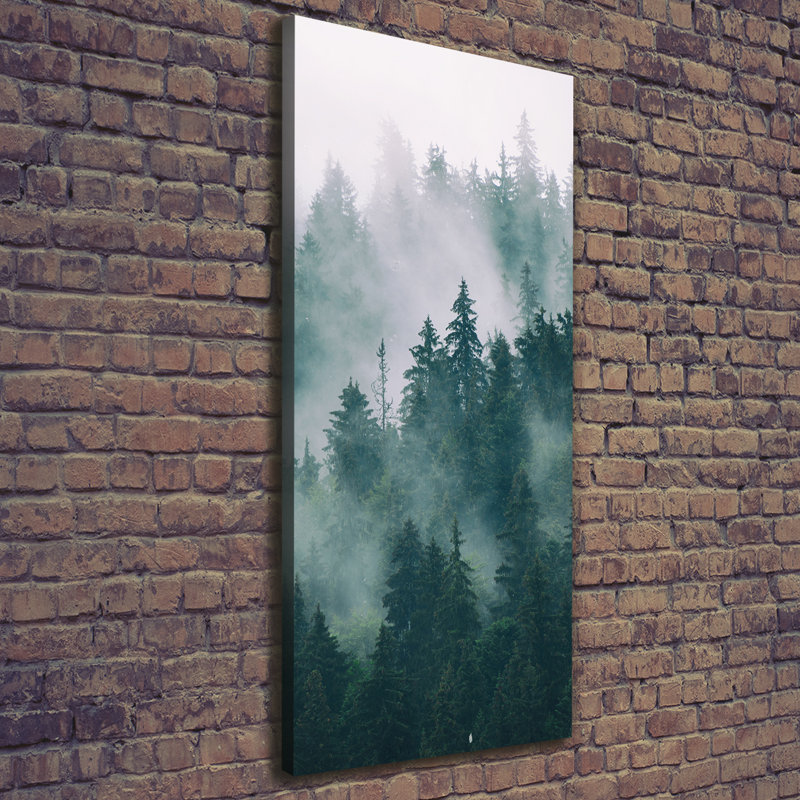 Fog Over The Forest - Wrapped Canvas Print