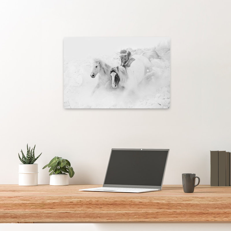 Reproduction d'art mural cheval sauvage, 16" H x 24" W