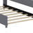 Full Upholstered Platform Bed With Trundle