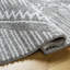 Tapis gris à poils longs Khlani Kaja-83176112