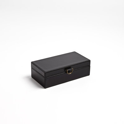 Marbled Leather D Ring Box