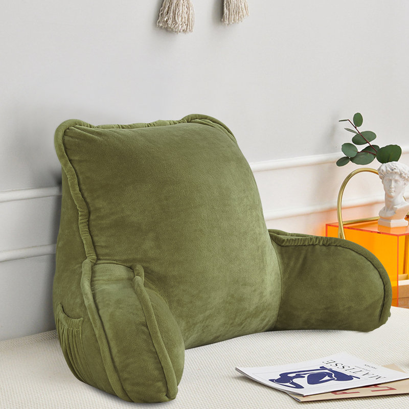 Supersoft Bedrest Pillow Cover & Insert, Sage