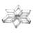 Mekayla Set/6 Glass Diamond Dish
