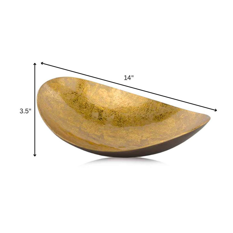 Plateau Metalico Oblongo