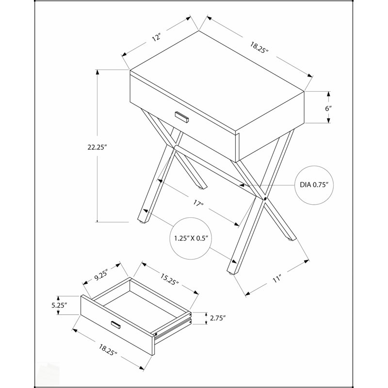 Table d'appoint moderne en stratifié gris avec tiroir de rangement pour le salon et la chambre à coucher, élégante et fonctionnelle