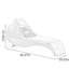 Chaise longue d'extérieur en osier pour l'extérieur