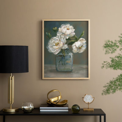 Vintage Roses Framed Print - Solid Wood