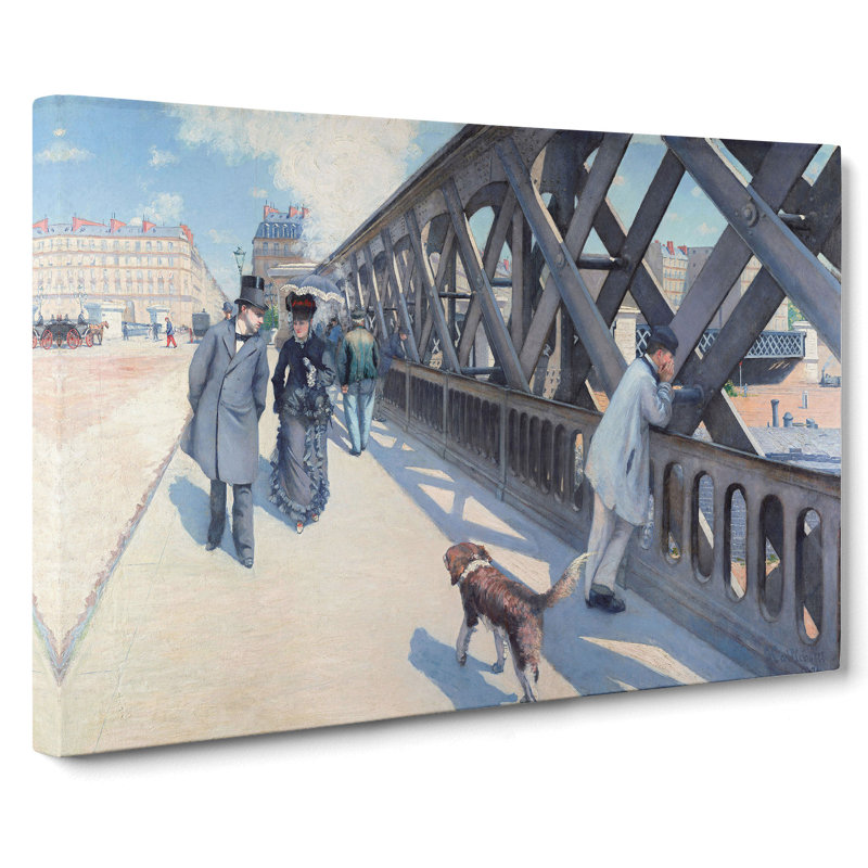 Le Pont De Leurope by Gustave Caillebotte - Wrapped Canvas Print, 40cm H x 60cm W x 3cm D