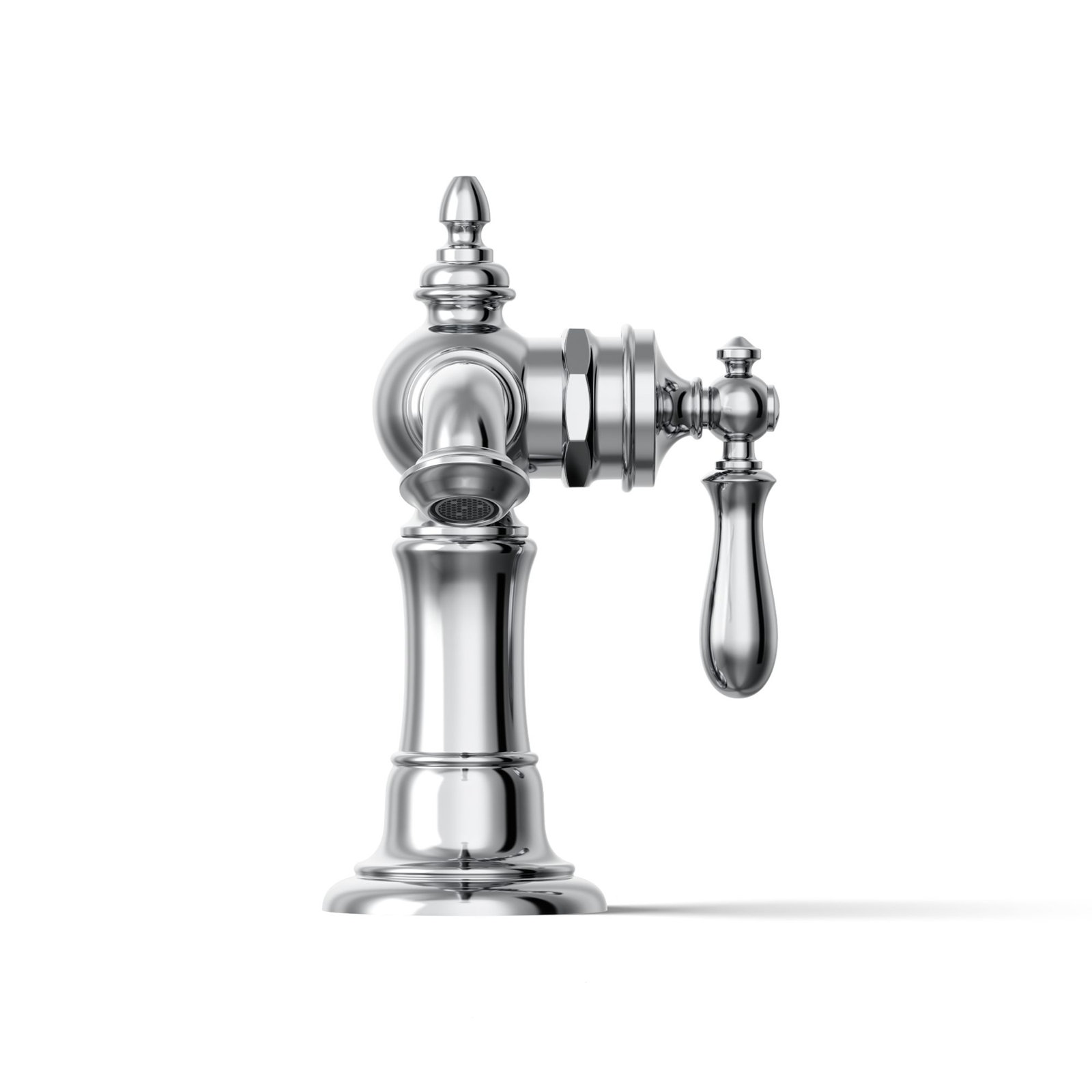 Artifacts Single-Hole Bathroom Faucet with Drain, Polished Chrome