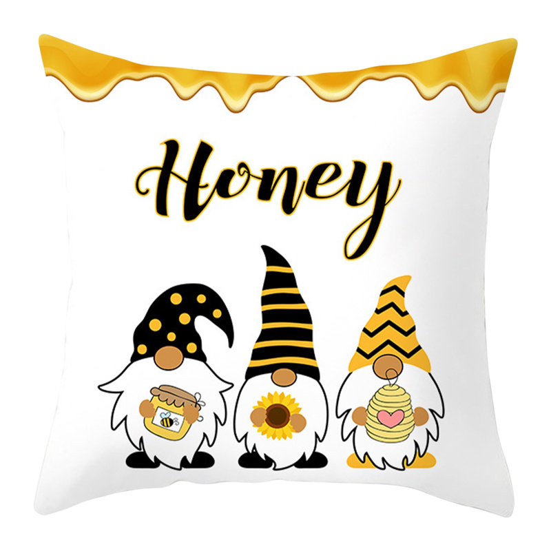 Housse de coussin en lin Bee Festival