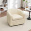 Fauteuil demi-tonneau pivotant rembourré Morre-867137653
