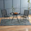 Round Metal Outdoor Dining Table With Umbrella Hole , 34'' in. W 34'' in. D