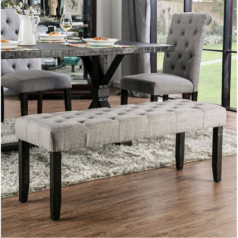Adaiah Trestle Dining Set, Light Gray