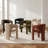 Modern Upholstered Vanity Stool with Arm-1656699240